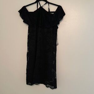 Off shoulder black dress